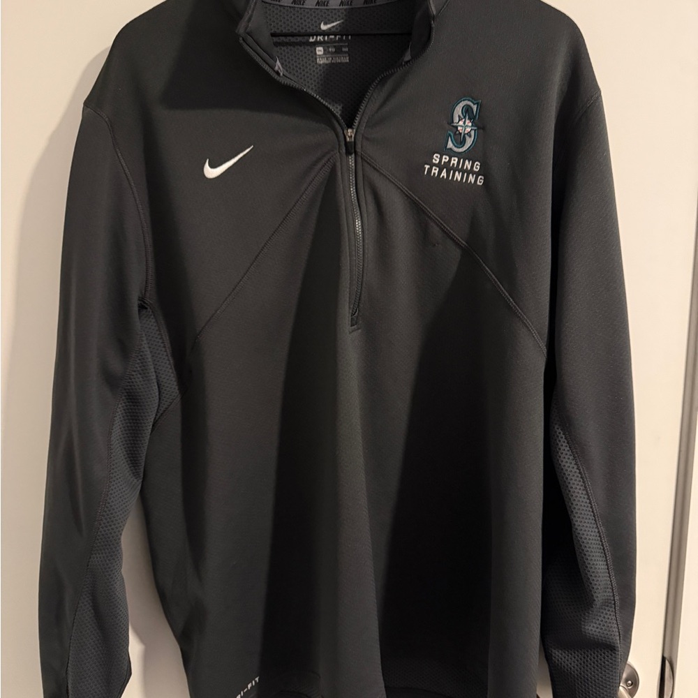 Nike Black Quarter-Zip Men's Jacket Seattle Mariners